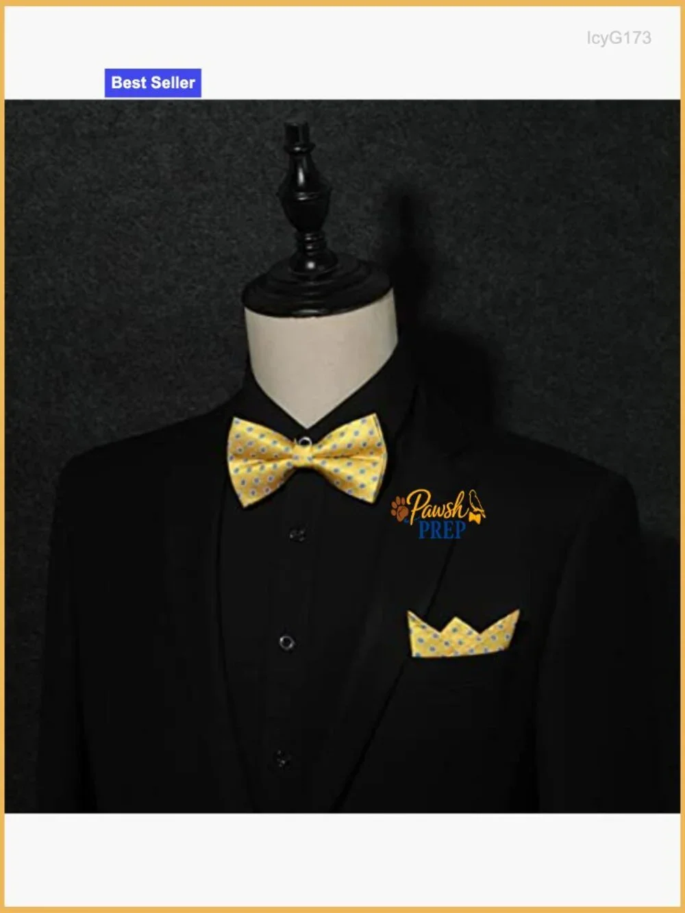 Men's Self-Tie Bow Tie Set with Pocket Square, Silk Blend Formal Wear